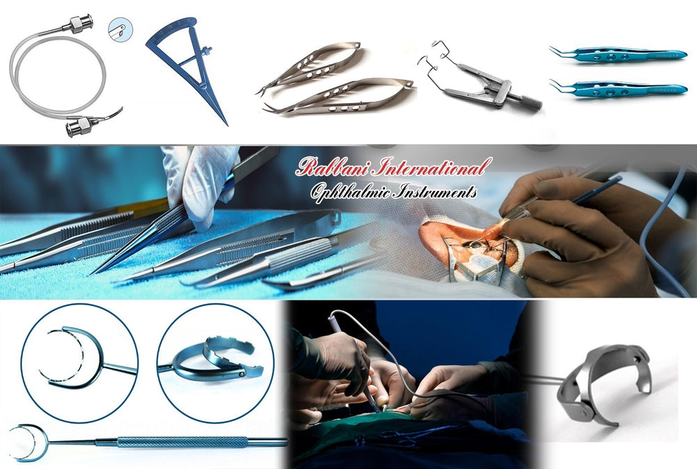 Manufacturer Supplier Surgery Ophthalmic Eye Care Surgical Instrument Eye Titanium StainlessSteel High Quality Buy Wholesellers Ophthalmology Calipers Speculums Depressor Hook Manipulator Fixation Ring Scissor Forcep Needle Holder Dilator Lacrimal Cannula